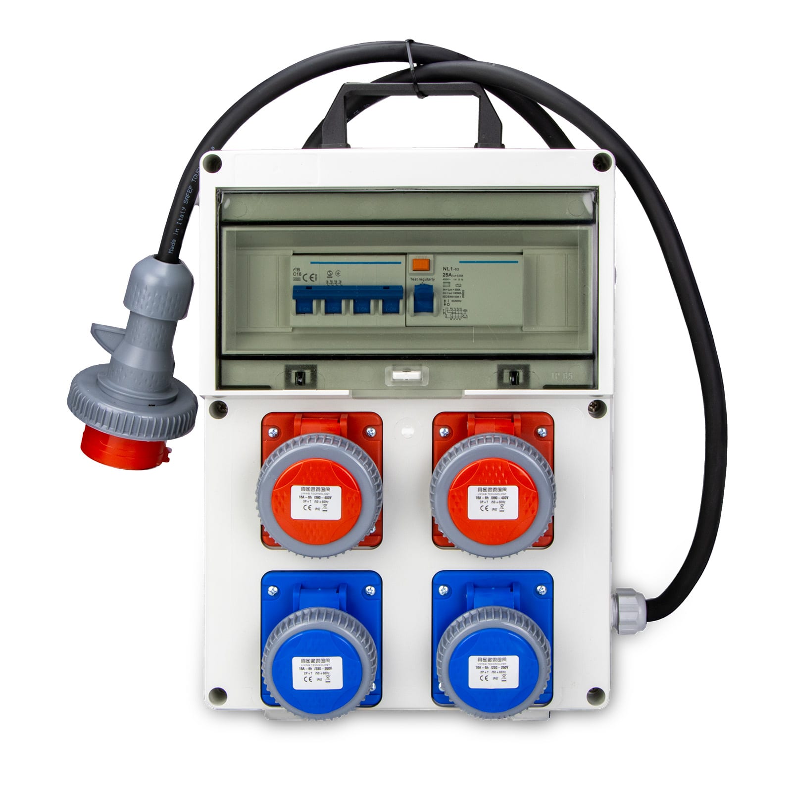 MASTER - Q.ASC 2PR.3P+T 16A380V+2PR.2P+T 16A230V