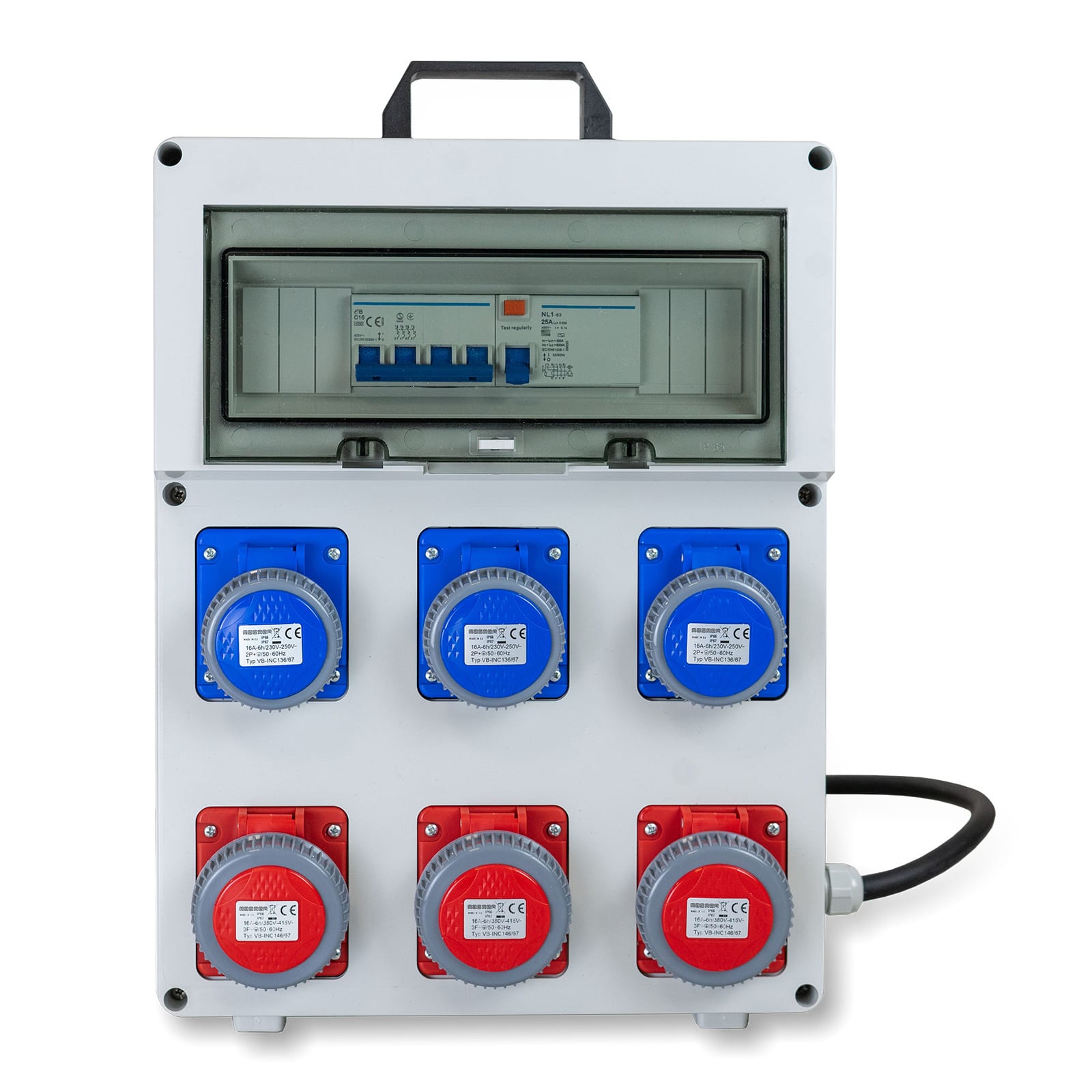 MASTER - Q.ASC 3PR.3P+T 380V+3PR.2P+T 16A 230V