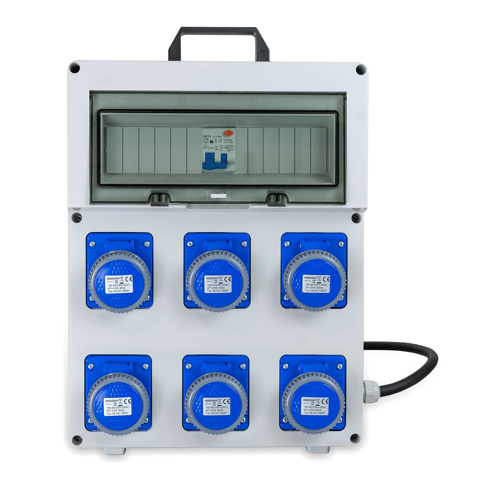 MASTER - Q.ASC 6PR.2P+T 16A 230V IP67 24ASC1064