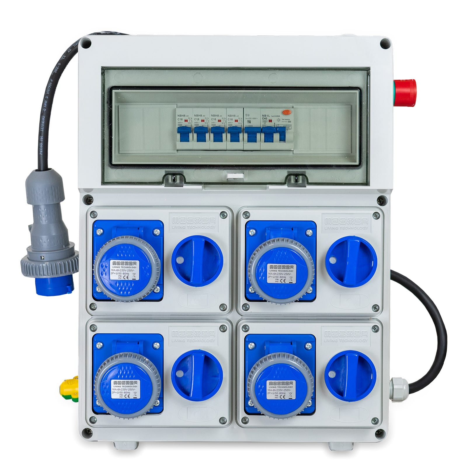 MASTER - Q.ASC 4PR.2P+T 16A 230V IP67