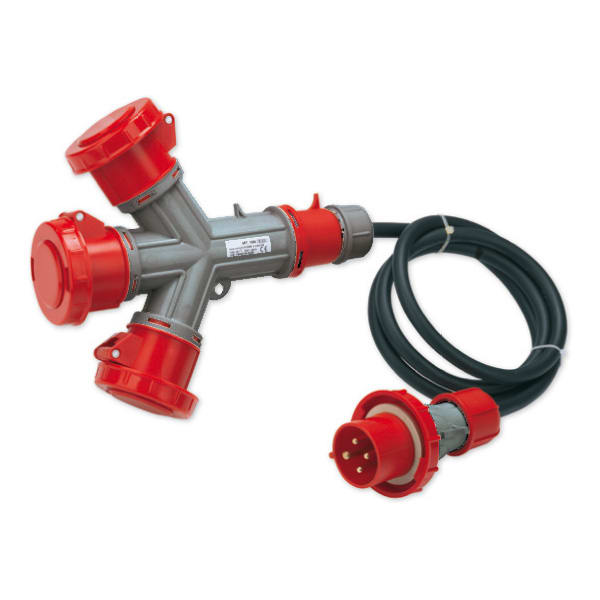MASTER - MOLTIPL.3 USCITE 3P+T 32A 380V IP67 C/CA