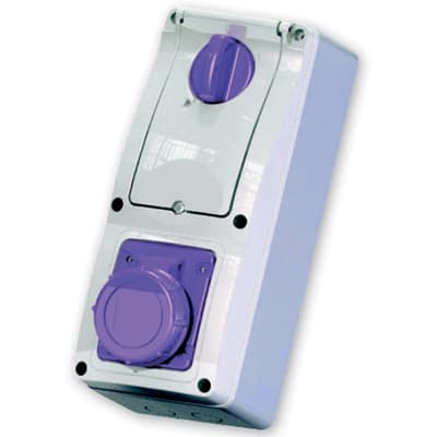 MASTER - PR.INT.2P 16A 150VA 24V VIOLA IP44 C.SCA 24PIF0221