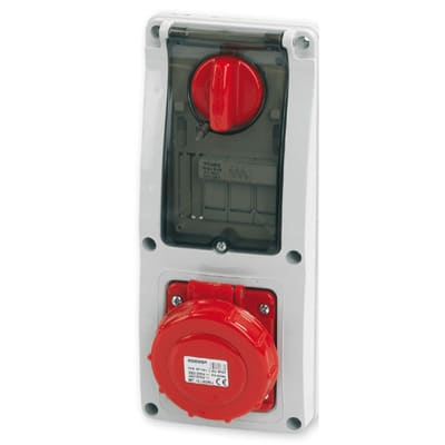 MASTER - PR.INT.3P+N+T 16A 380V 6H ROSSA IP67 24PIF3302