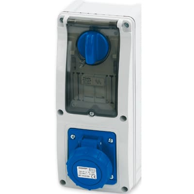 MASTER - PR.INT.2P+T 16A 230V 6H BLU IP66/67 SCA 24PIF5501