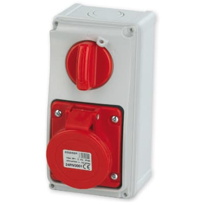 MASTER - PR.INT.VR.3P+T 16A 380V 6H ROSSA IP44