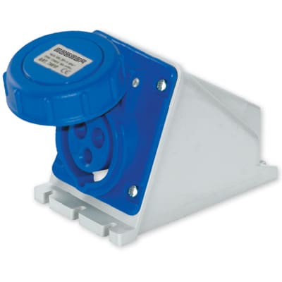 MASTER - PR.PARETE 2P+T 32A 240V 6H BLU IP67 24PP2203