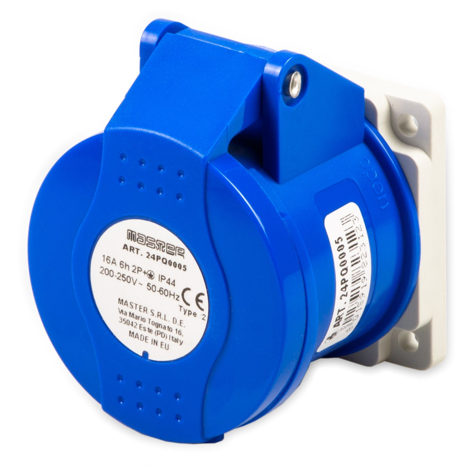 MASTER - PR.QUA.2P+T 16A 240V 6H BLU IP44 24PQ0005