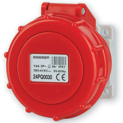 MASTER - PR.QUA.3P+T 16A 380V 6H BLU IP67 24PQ0030