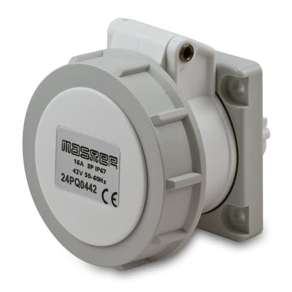 MASTER - PR.QUA.3P 16A 50/60HZ 42V IP67 BIANCO 24PQ0442