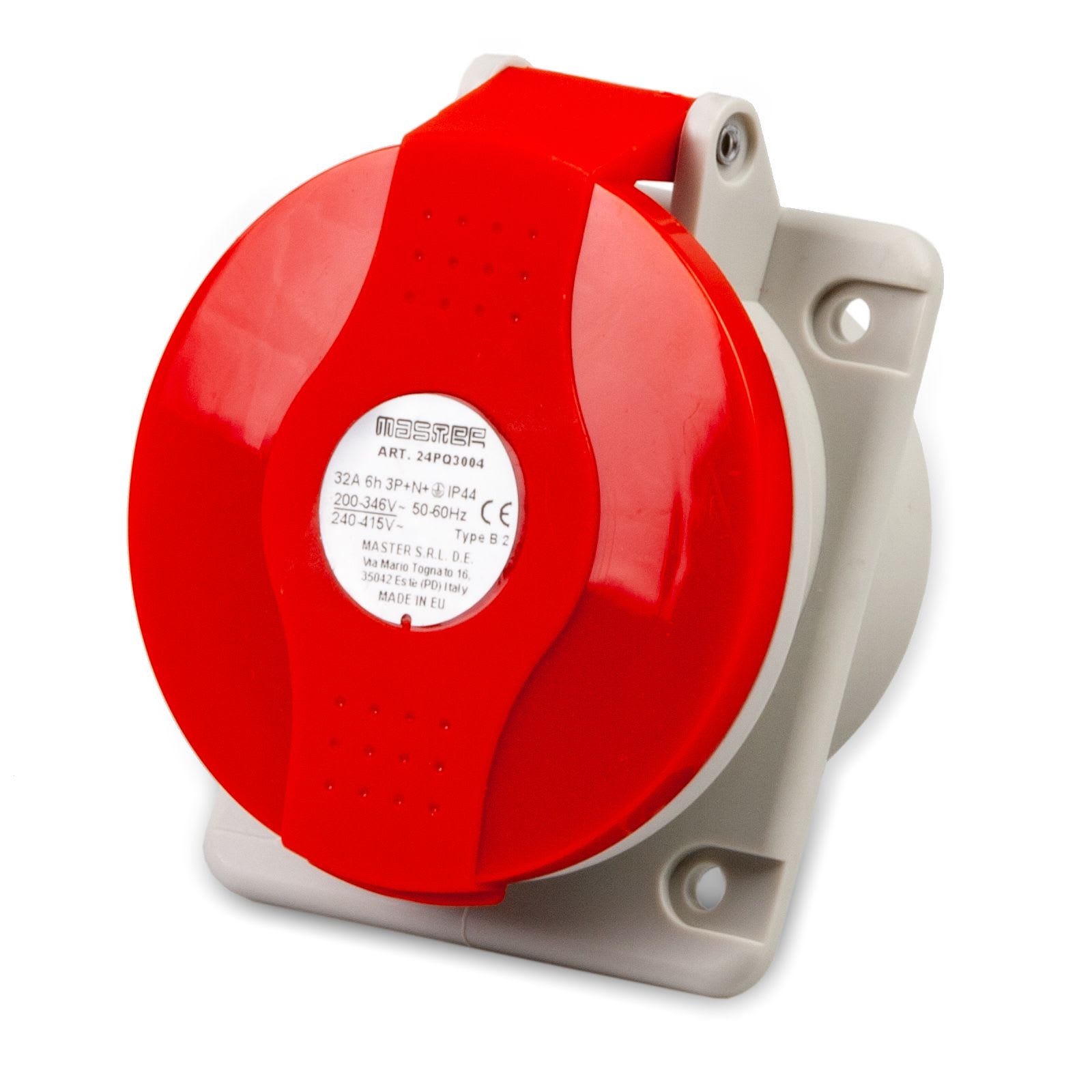 MASTER - PR.QUA.3P+N+T 32A 380V 6H ROSSA IP44 24PQ3004