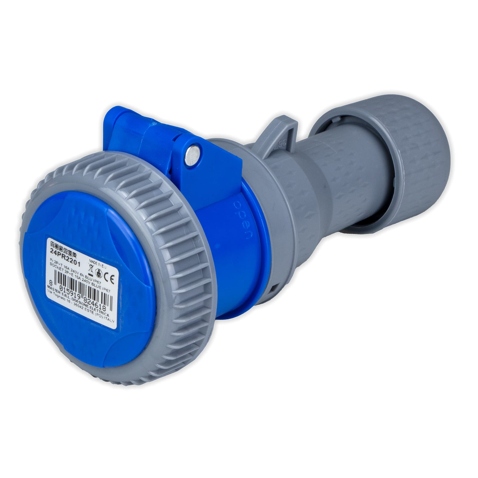 MASTER - PR.2P+T 16A 240V 6H BLU IP66/IP67 24PR2201