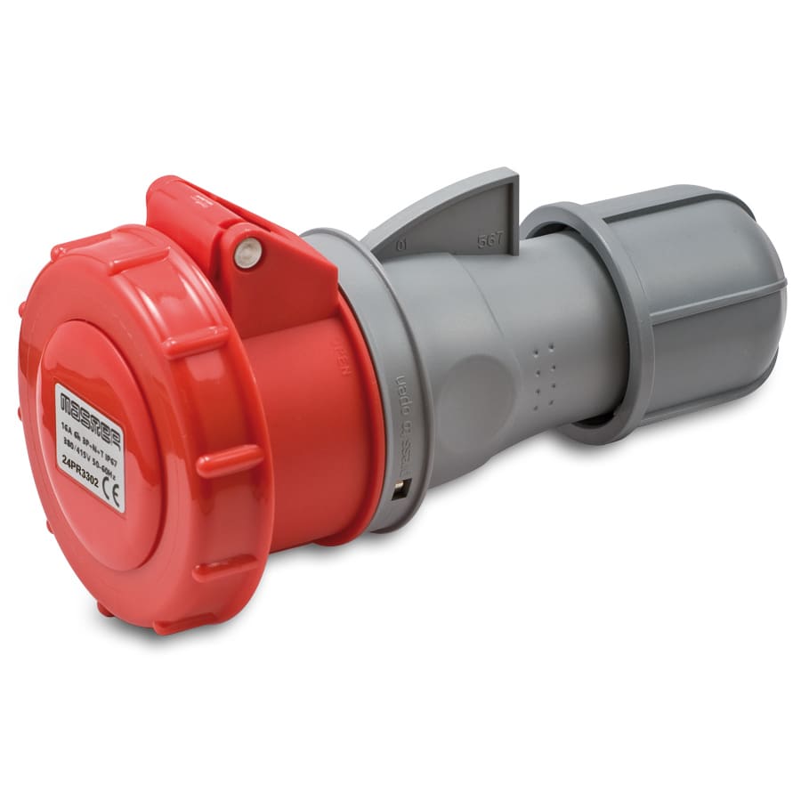 MASTER - PR.3P+N+T 16A 380V 6H ROSSA IP67 24PR3302