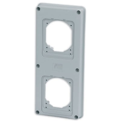 MASTER - FLANGIA PER 2 PRESE INCASSO 16/32A 24S4008