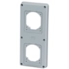 MASTER - FLANGIA PER 2 PRESE INCASSO 16/32A 24S4008