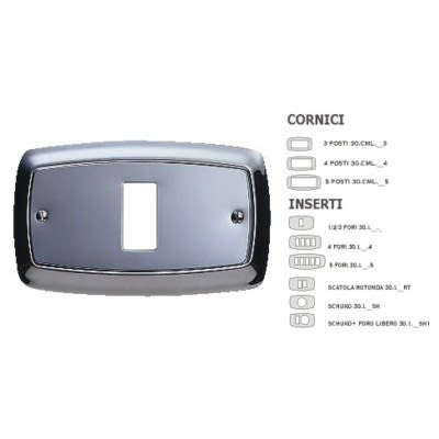 MASTER - COR.PALLADIO 5 POSTI ARGENTO 30CML225