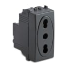 MASTER - MODO PRESA 2P+T 16A BIVALENTE GRIGIO