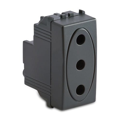 MASTER - MODO PRESA 2P+T 16A GRIGIO