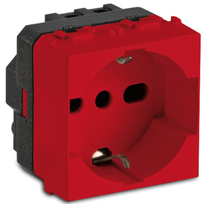 MASTER - MODO PRESA P40 UNIV. 2P+T 16A ROSSO 31170R