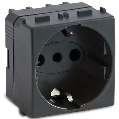 MASTER - MODO PRESA P30 SCHUKO 2P+T 16A GRIGIO