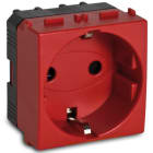 MASTER - MODO PR.SCHUKO 16A 2P+T (LATERALE) ROSSO