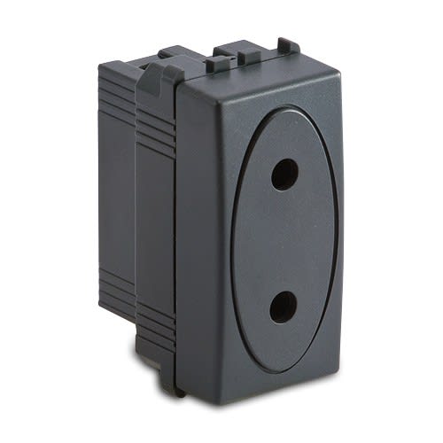 MASTER - MODO PRESA 2P 10A 250V DIA.4 GRIGIO 31181