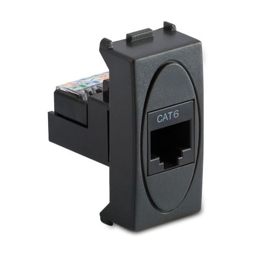 MASTER - MODO PRESA RJ45 CAT.6 NON SCHERMATA GRI