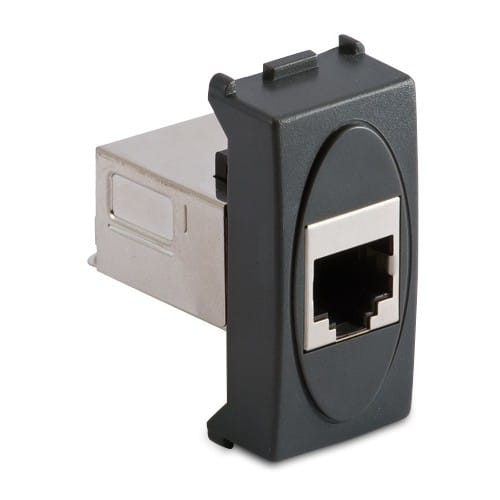 MASTER - MODO PRESA RJ45 CAT.6 SCHERMATA GRIGIA