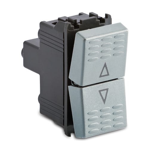 MASTER - STEEL PULSANTE DOPPIO 1P NO+1P NO 33020