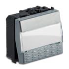 MASTER - STEEL PULSANTE PORTANOME 1P 16A 33040