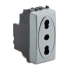 MASTER - STEEL PRESA 2P+T 16A P17/11 BIVALENTE