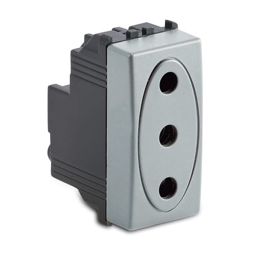 MASTER - STEEL PRESA 2P+T 16A 33163