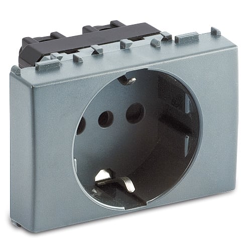 MASTER - STEEL PRESA P30 SCHUKO 2P+T 16A 3 MODULI 33173