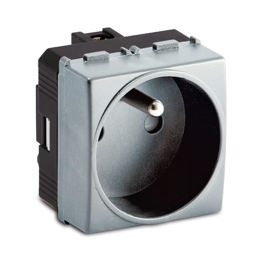 MASTER - STEEL PRESA 2P+T 16A ST.FRANCESE 33177