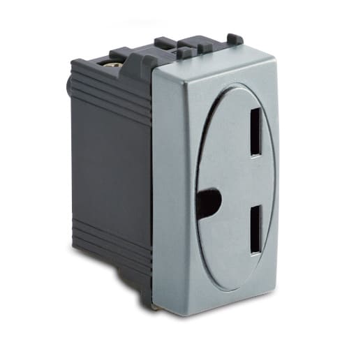 MASTER - STEEL PRESA 2P+T LATERALE 15A 250V 33186-L