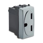 MASTER - STEEL PRESA 2P+T LATERALE 15A 250V 33186-L