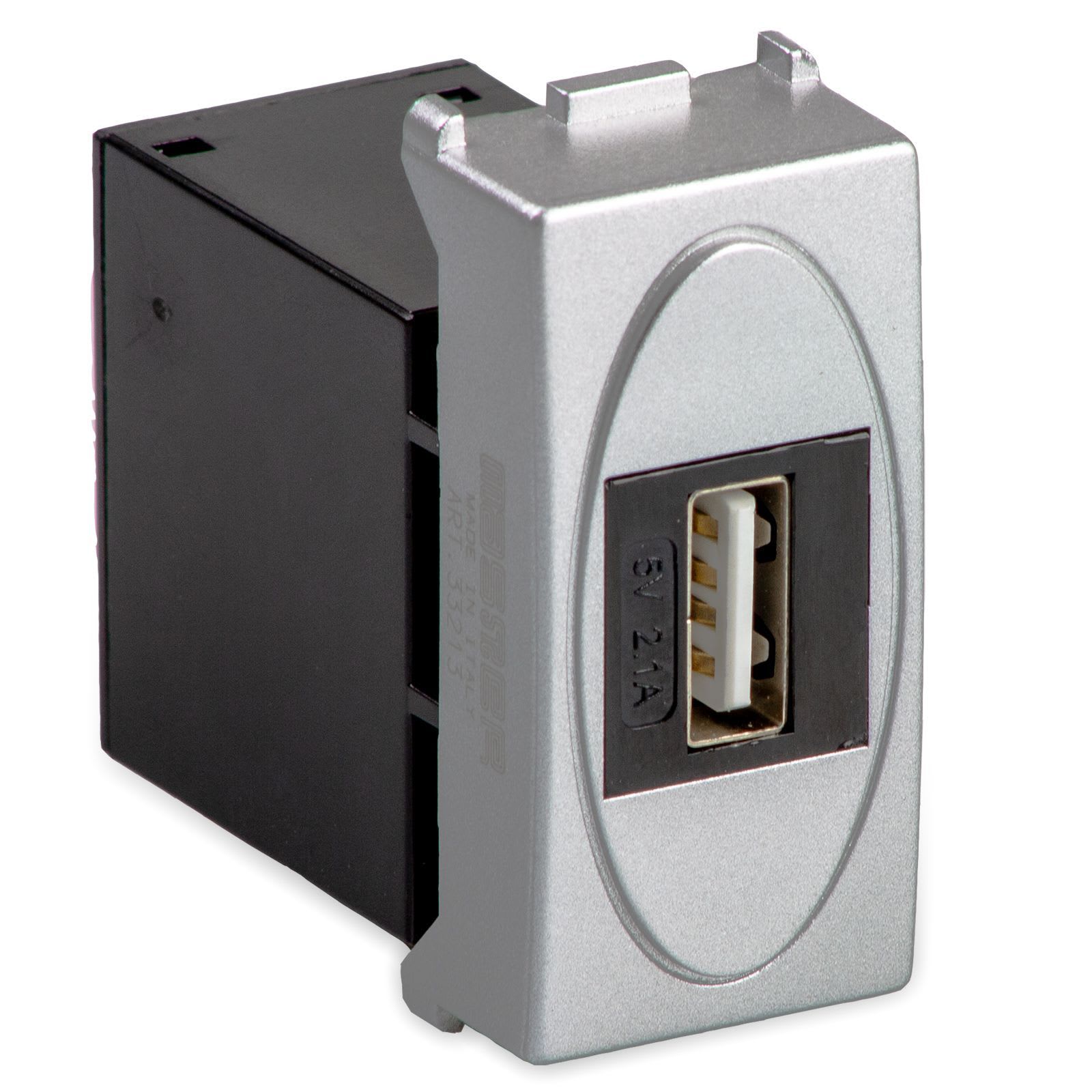 MASTER - STEEL ALIMENTATORE USB 5V 2.1A 33214