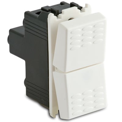 MASTER - MODO PULS.DOPPIO 1P NO/NC+1P NO BIANCO 36021