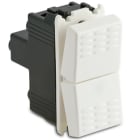 MASTER - MODO PULS.DOPPIO 1P NO/NC+1P NO/NC BIANC 36022