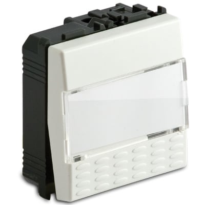 MASTER - MODO PULSANTE PORTANOME 1P 16A BIANCO 36040