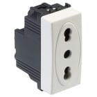 MASTER - MODO PRESA 2P+T 16A BIVALENTE BIANCO