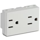 MASTER - MODO PRESA 2P+T 15A AMERICANA DOPPIA 36186.2