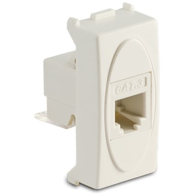 MASTER - MODO PRESA RJ12 1 PLUG 6-6 BIANCO