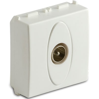 MASTER - MODO PRESA COAX IEC MASCHIO 2MOD.BIANCO 36265.2