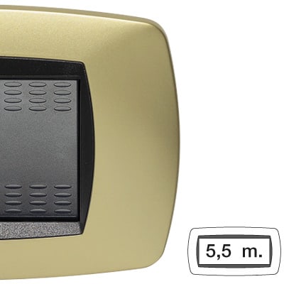 MASTER - MODO PLACCA 5,5P. BS SYSTEM OTTONE OPACO 39BS245