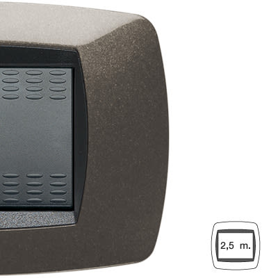 MASTER - MODO PLACCA 2,5 POSTI GRIGIO ANTRACITE 39BS382