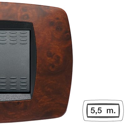 MASTER - MODO PLACCA 5,5P. BS SYSTEM RADICA NOCE 39BS435