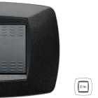 MASTER - MODO PLACCA 2 POSTI STRETTA NERO 39MP202