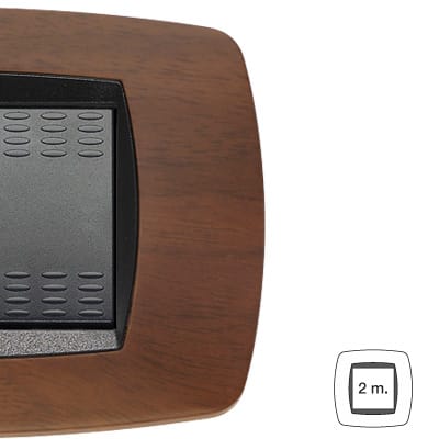 MASTER - MODO PLACCA 2 POSTI STRETTA NOCE SCURO 39MP452