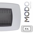 MASTER - MODO PLACCA METALLO 4 POSTI BIANCO 39MT104