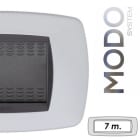 MASTER - MODO PLACCA METALLO 7 POSTI BIANCO 39MT107